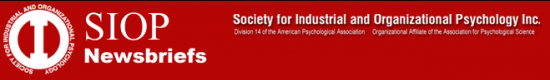 Society for Industrial and Organizational Psychology