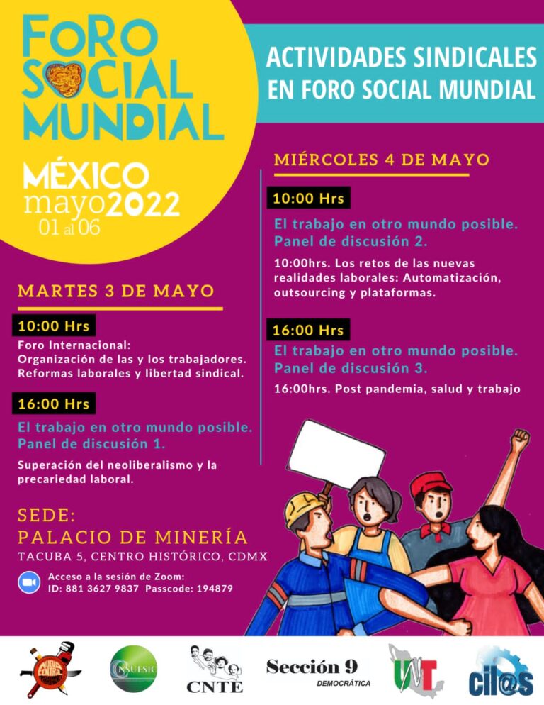 Foro Social Mundial México Mayo 2022